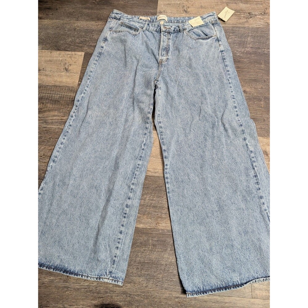 Universal Thread Women’s Size 17 Super Wide Leg Jeans Mid-Rise NWT 100% Cotton